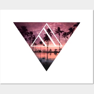 Tropical House Geometric Art Posters and Art